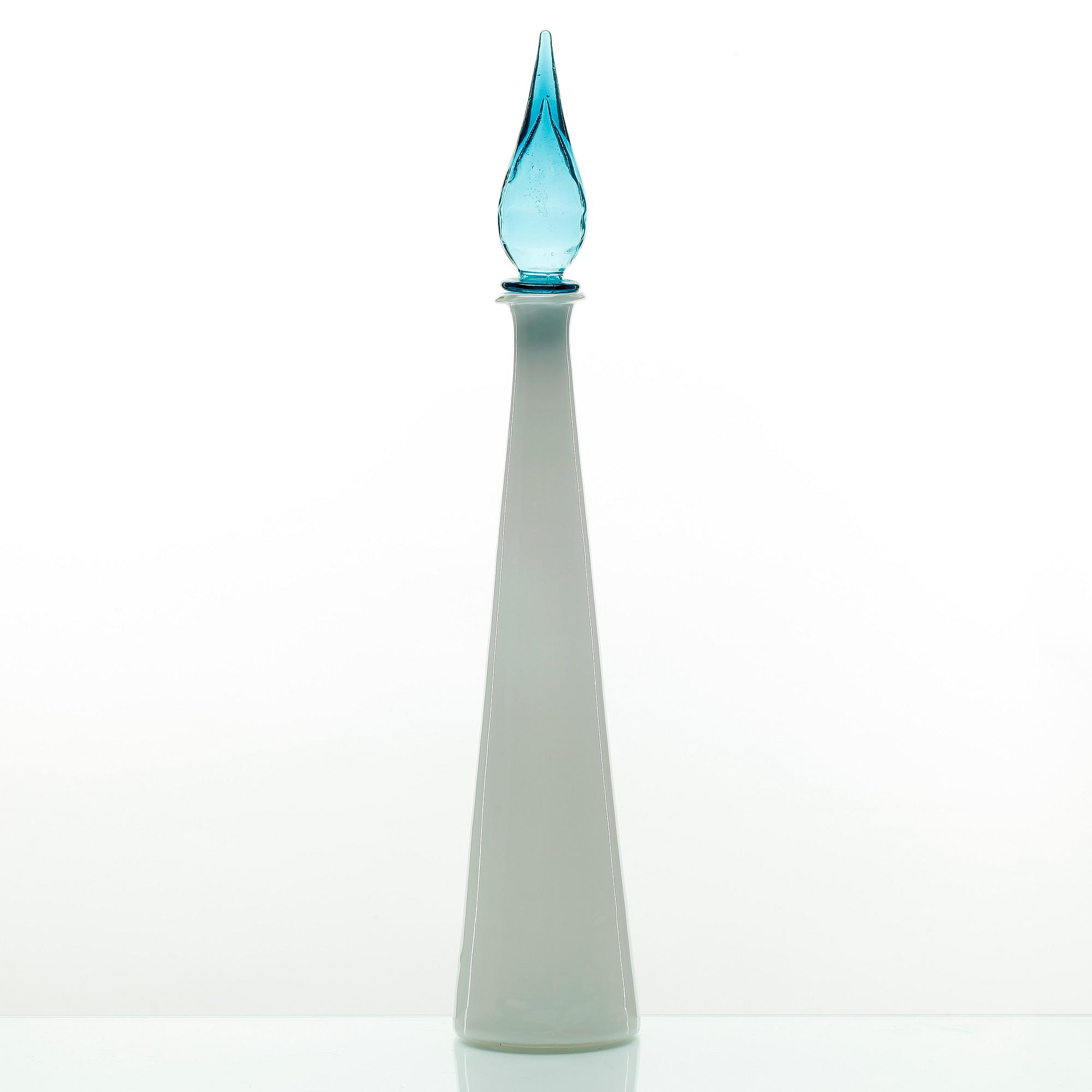 KARAFF, glas, troligen Venini, Murano, Italien, 1900-talets andra hälft.