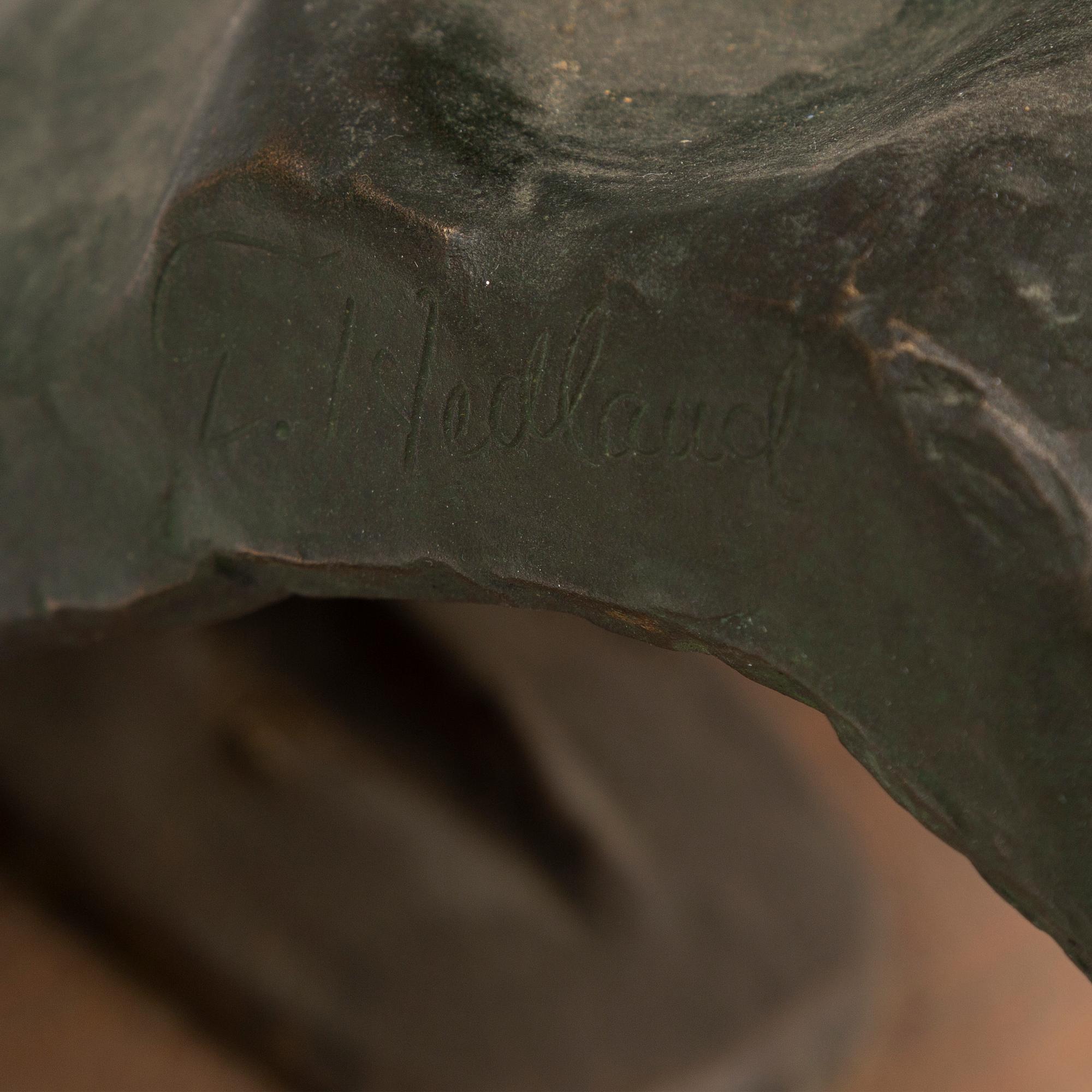 ERIC HEDLAND, sculpture, bronze, signed.