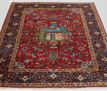 An Tabriz rug, probably ca 204 x 141 cm.