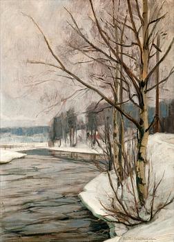 334. Victor Westerholm, BIRCHES IN EARLY SPRING.