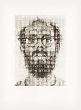 17. Chuck Close, "Self-portrait".