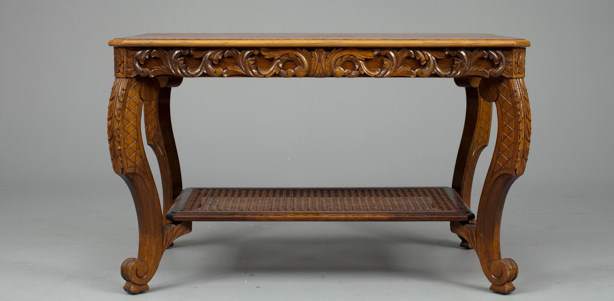 MÖBLEMANG 4 delar, ek, 1900-talets början.