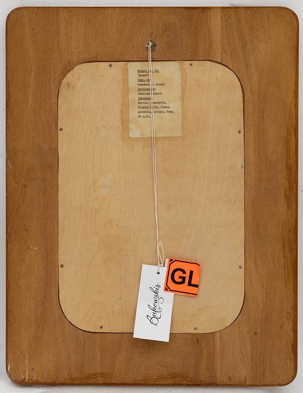 G. Gewall, a 'Doves' wall mirror, Bohus Intarsia, 1930s.