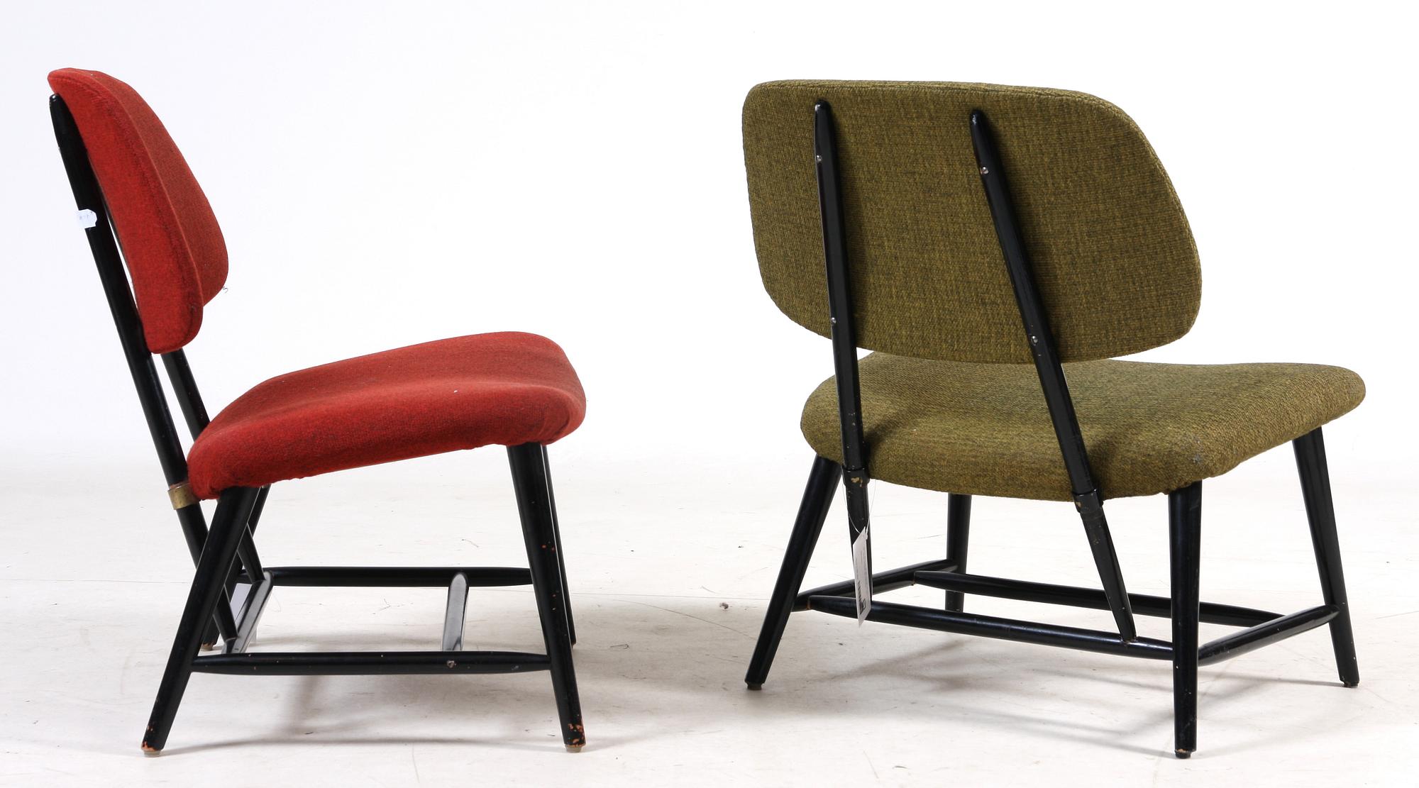 STOLAR, ett par, "Te-Ve", Alf Svensson för  Ljungs Industrier AB. Formgiven 1953.