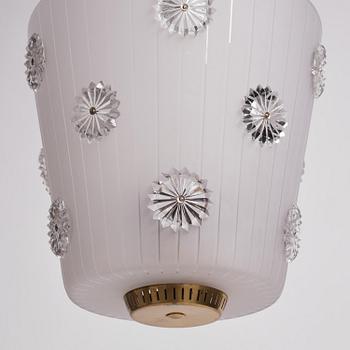 Harald Notini, taklampa, variant av modell "11511", Arvid Böhlmarks Lampfabrik, Stockholm, 1940-tal.