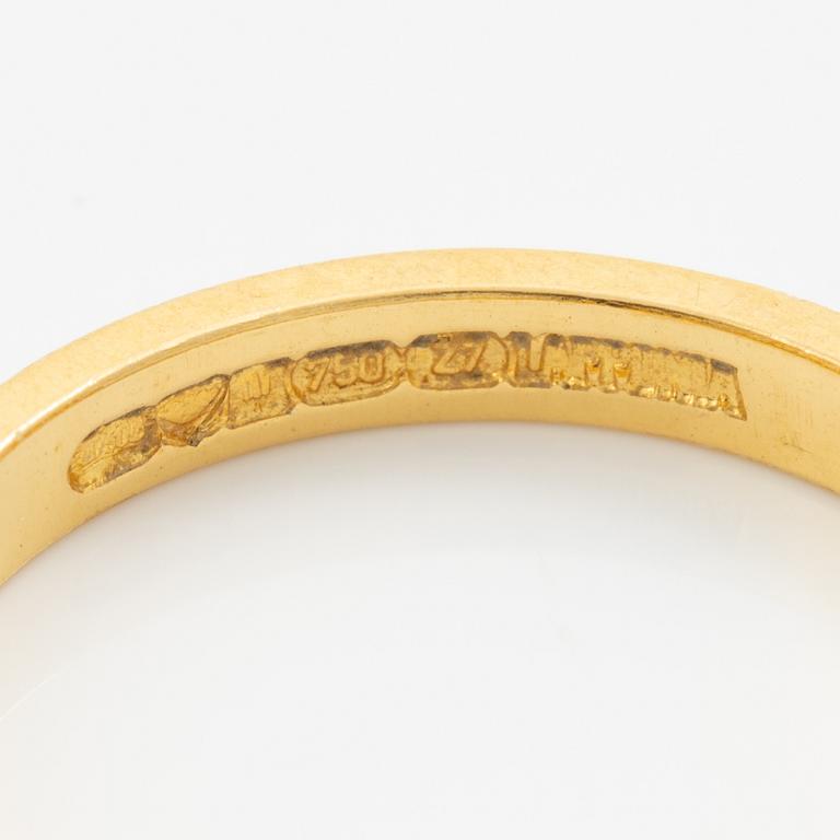 Lapponia, ring 18K gold and white gold, Finland 1977.