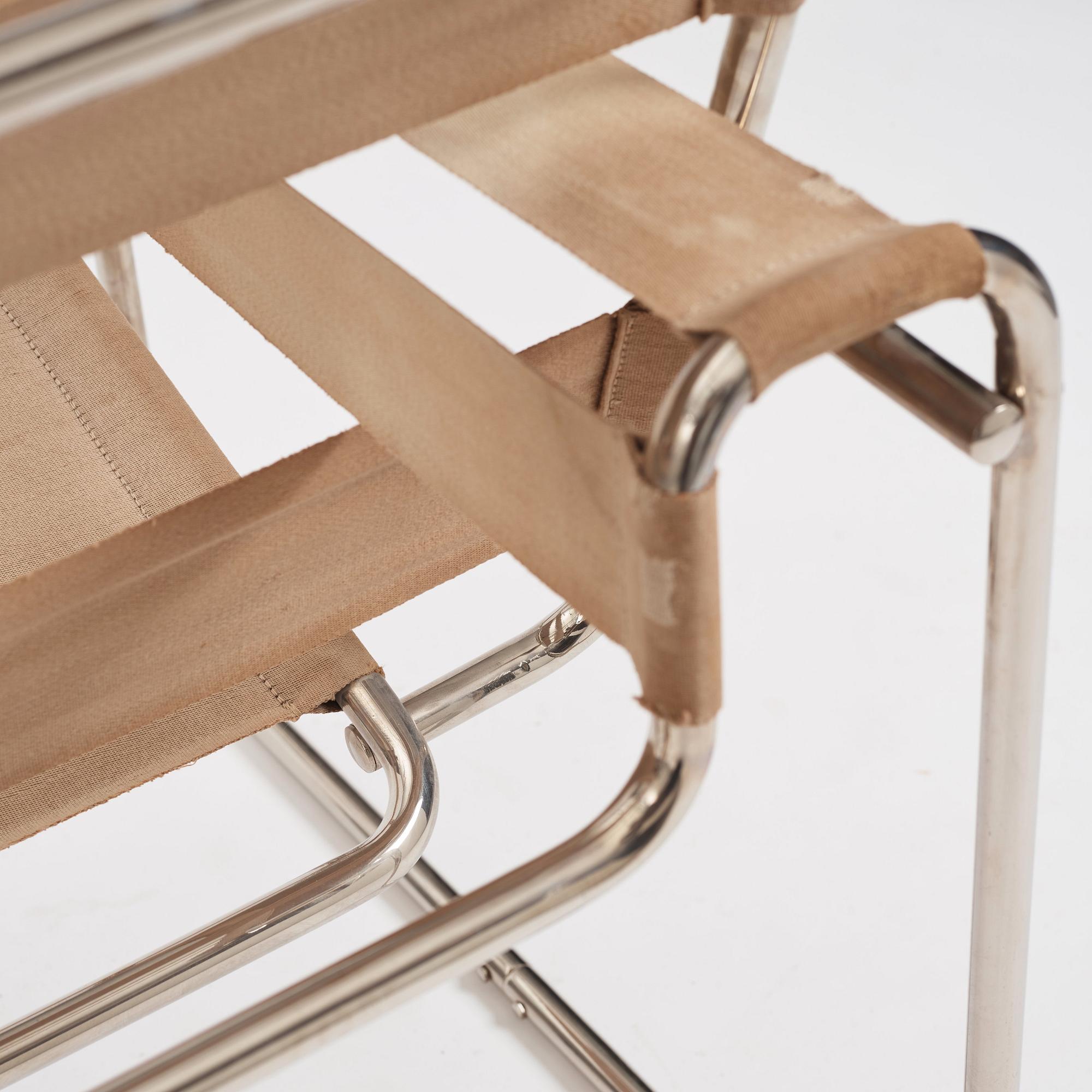 Marcel Breuer, a "B3", easy chair, Standard Möbel, Germany ca 1927-1928.