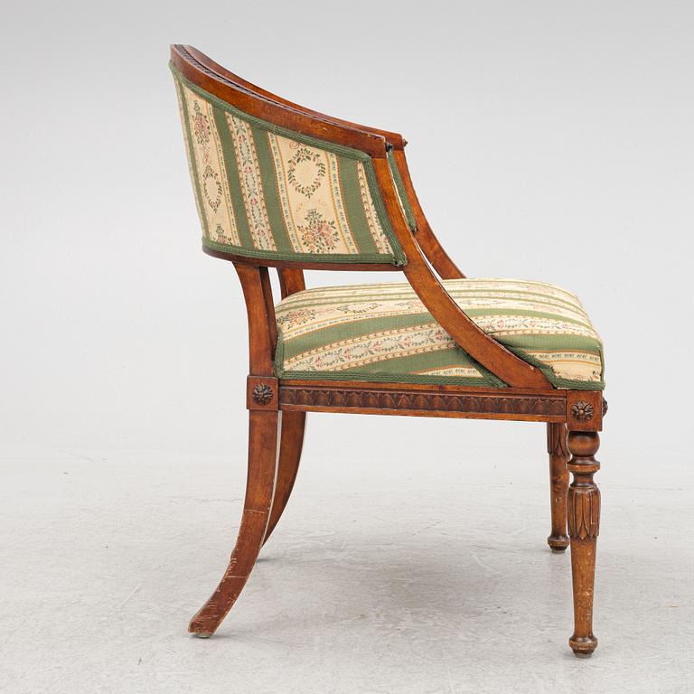 Bergère, late Gustavian style, circa 1900.