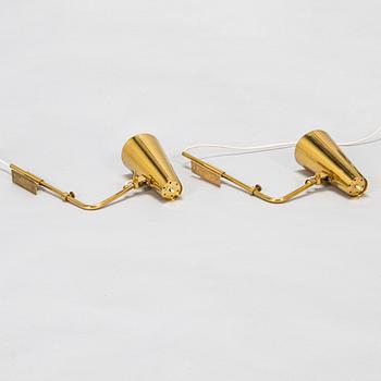 Paavo Tynell, a pair of mid-20th century '9459' wall lights for Taito.