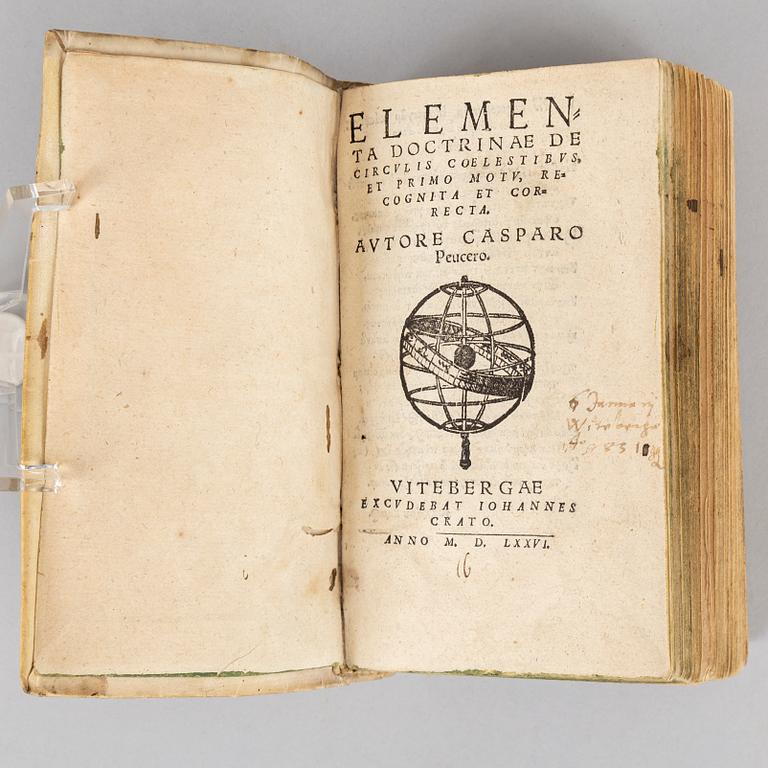 Astronomy, 3 works 1576-82, illustrations with movable parts.