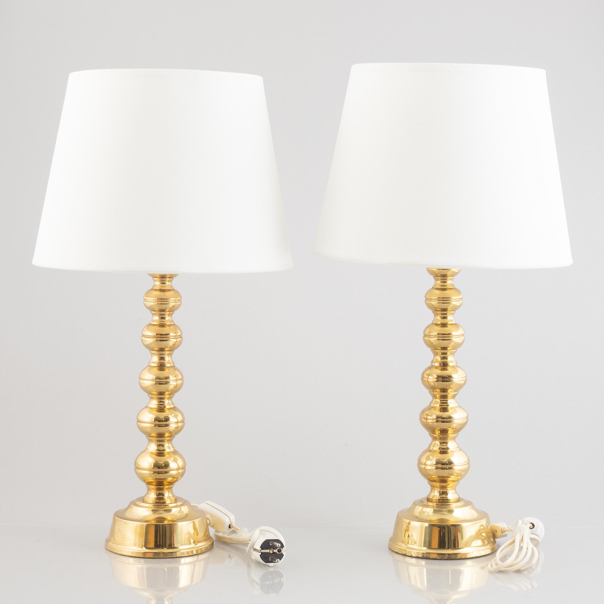 A pair of table lights from Enco, end of the 20th Century.