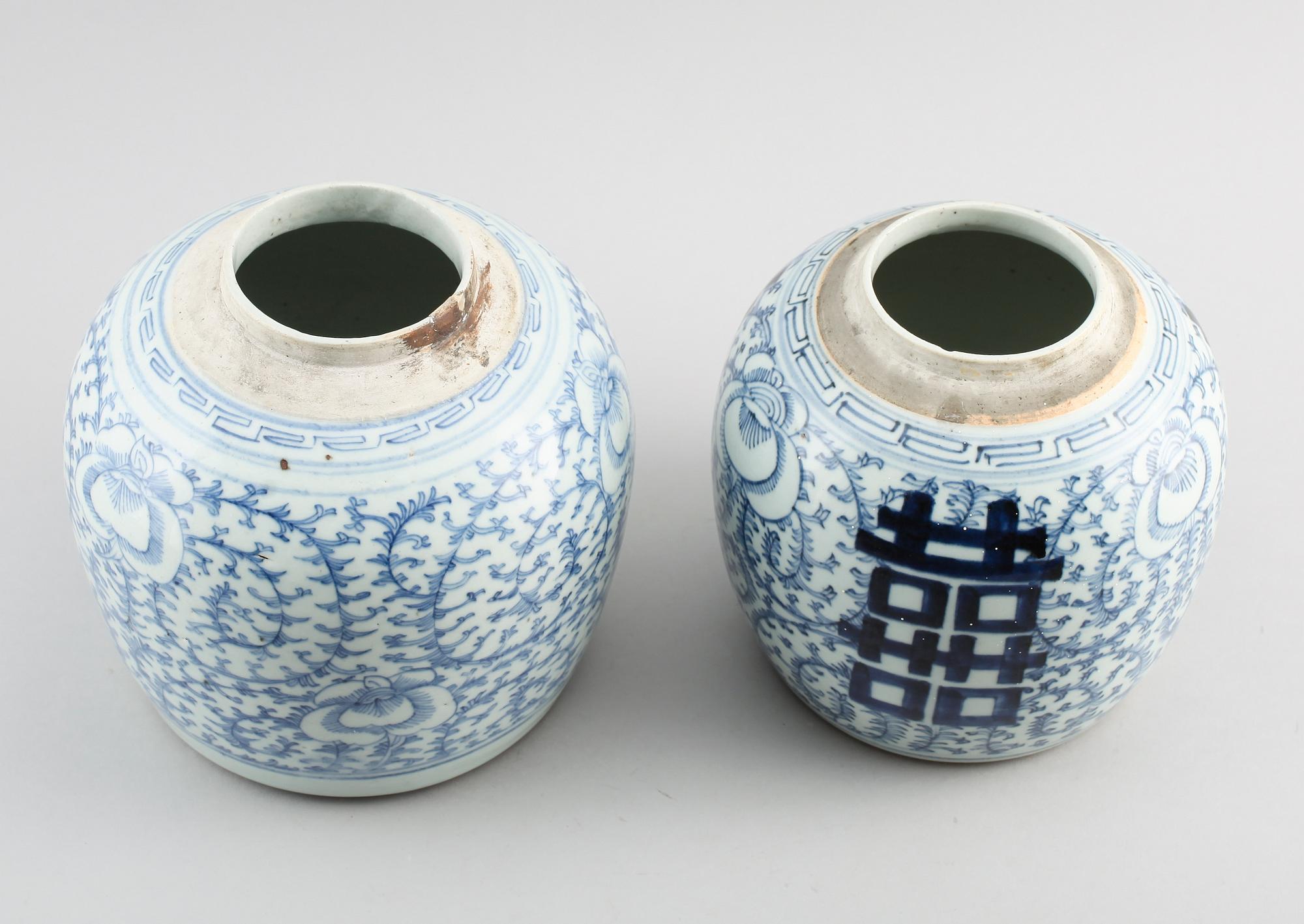 BOJANER, 2 st, porslin, Kina, 1800-tal.
