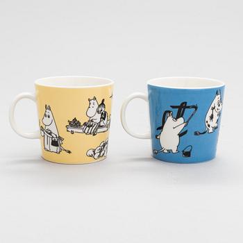 Muminmuggar, 2 st, Moomin Characters, Arabia, Finland 1990-96.