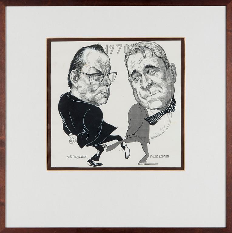 Georg Engeström, Mauno Koivisto & Ahti Karjalainen 1970.