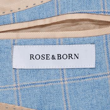 ROSE & BORN, a light blue linnen jacket. Size 50.
