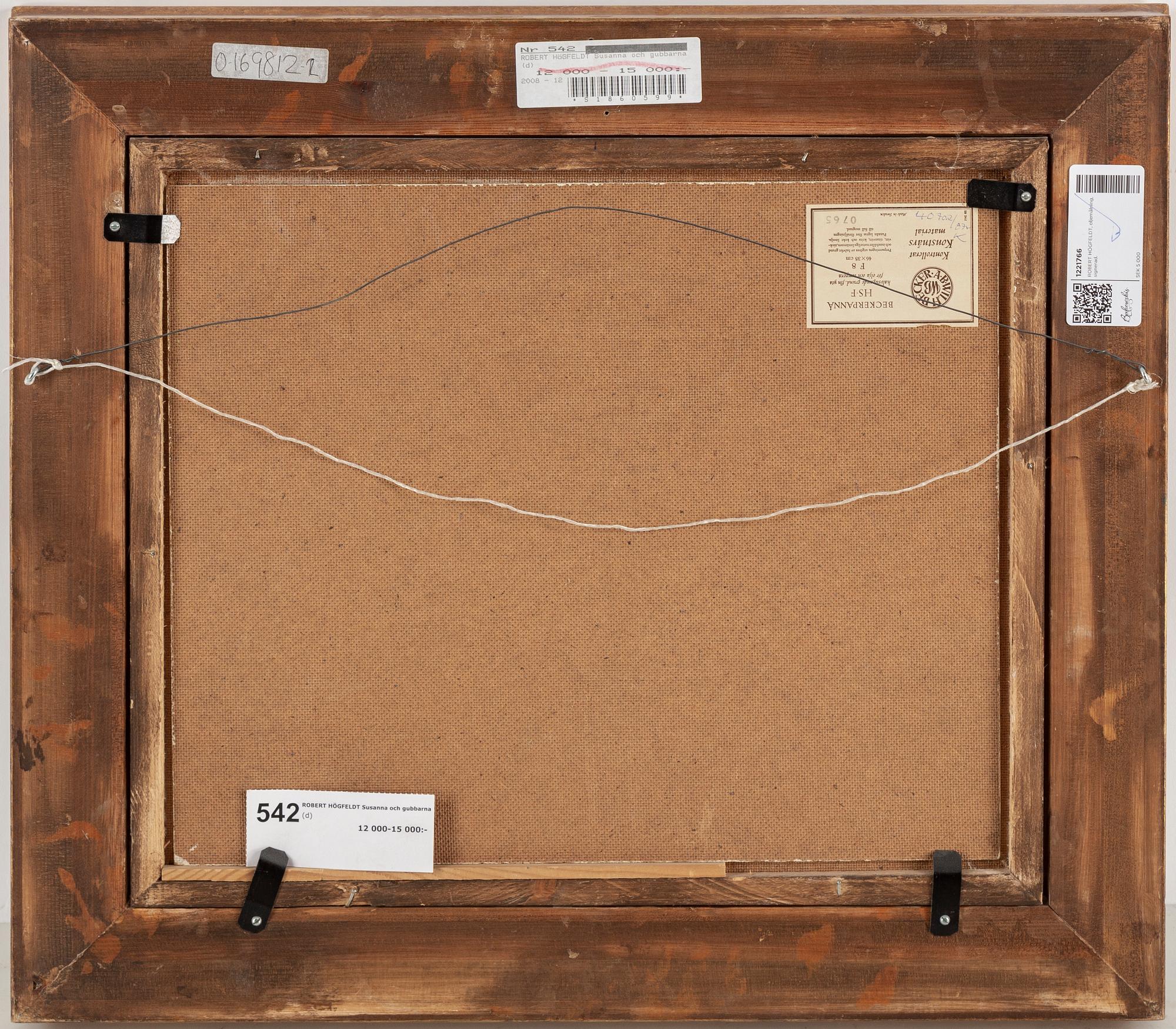 ROBERT HÖGFELDT, oil on panel, signed.