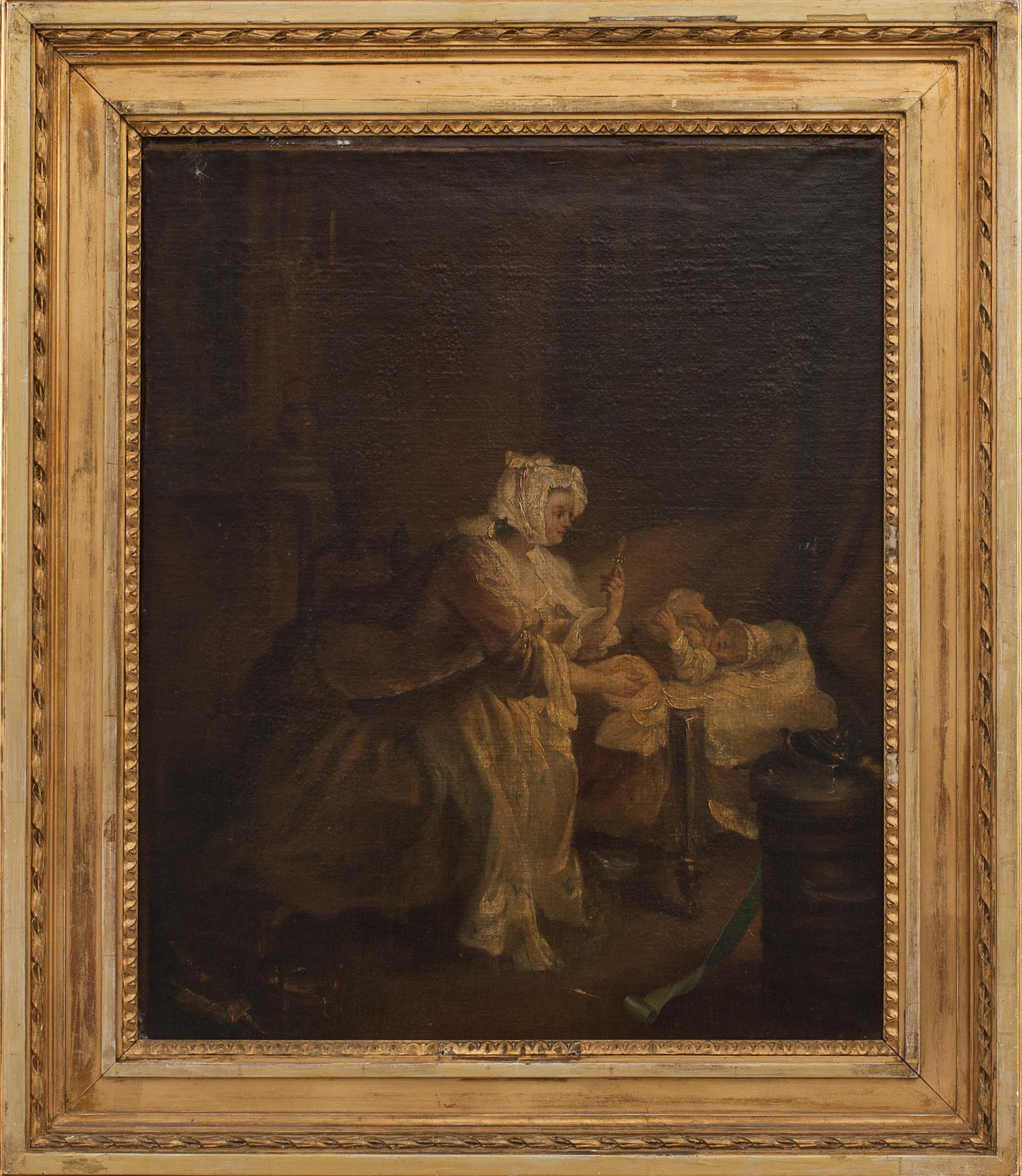 OKÄND KONSTNÄR, 1700-tal, olja på duk.