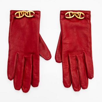 Hermès, gloves, 'Chaine d'Ancre', size 7 1/2.