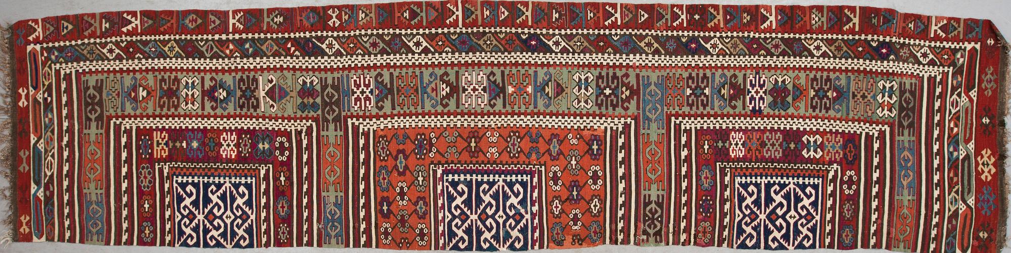 KELIM, semiantik, Anatolien sannolikt, ca 370 X 87 cm.