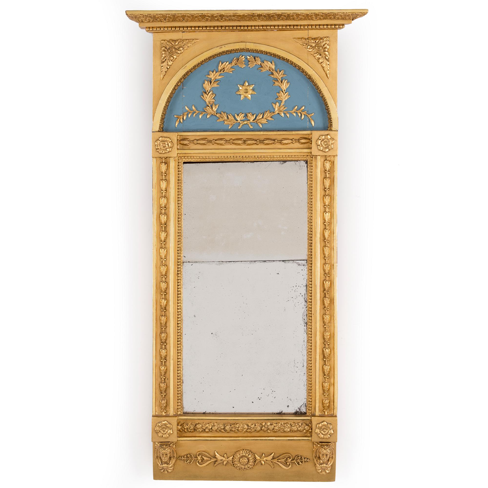 CARL PETTER SANDBERG, a gilt Empire mirror, Stockholm, active 1811-18.