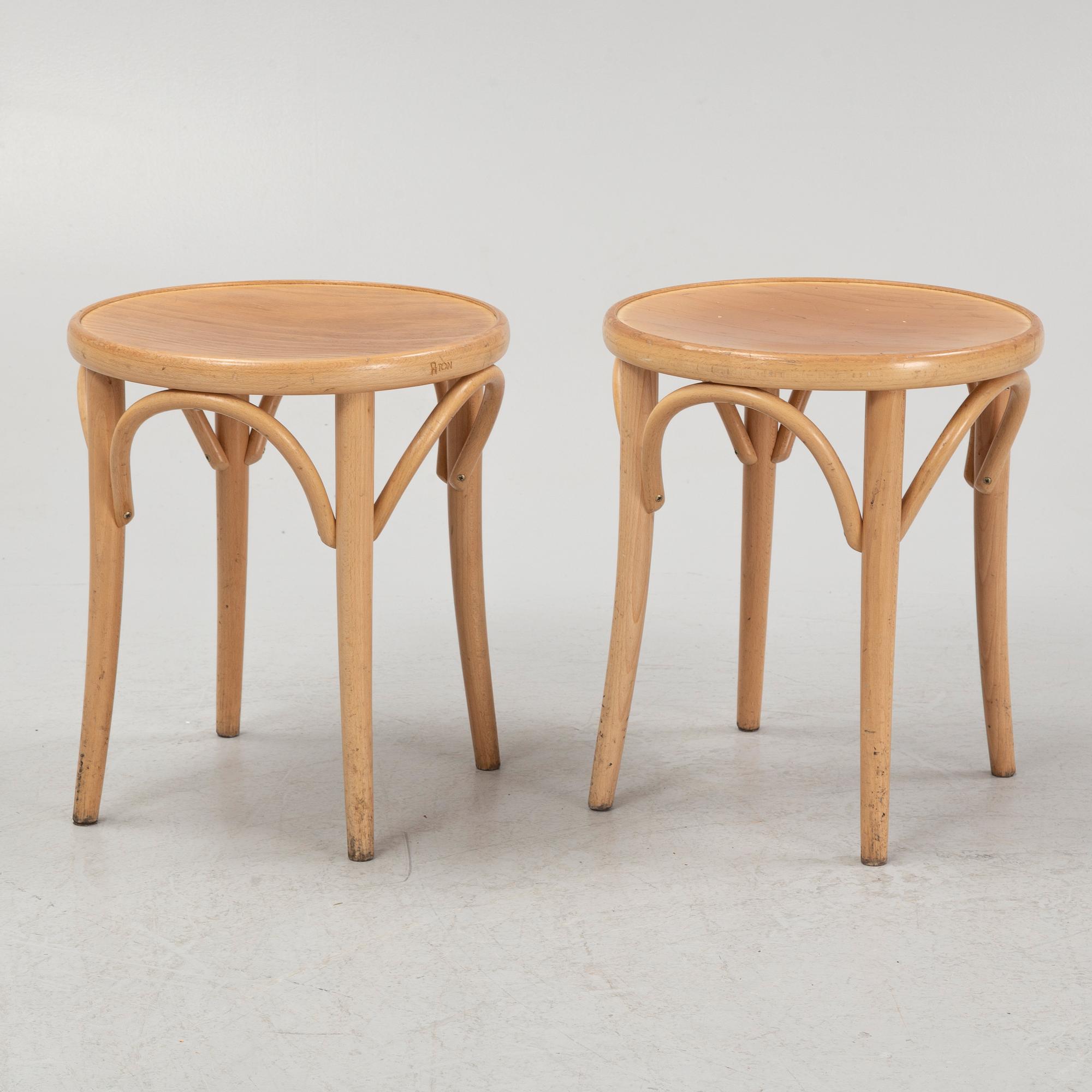 Stools, 6 pcs, "Stool No 60", TON.