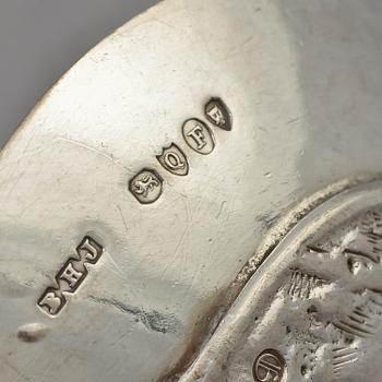 PARTI SILVER, 21 delar, 1800/1900-tal. Vikt 770 g.