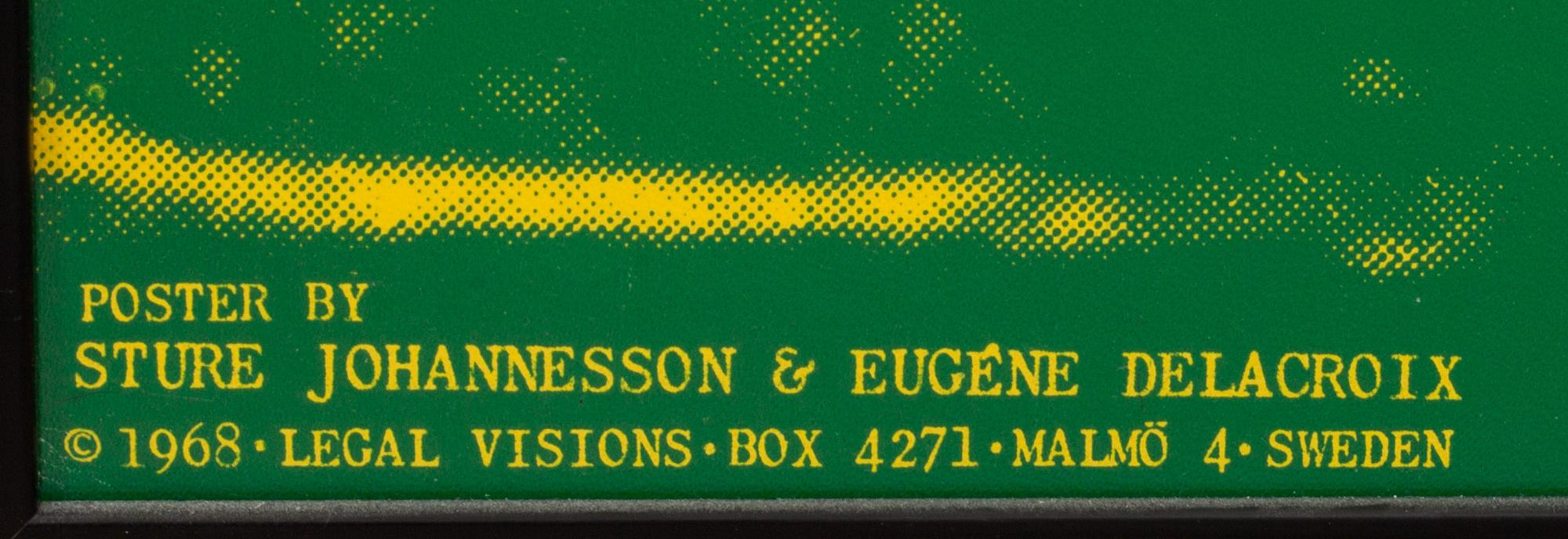 STURE JOHANNESSON, utställningsaffisch, färgoffset.