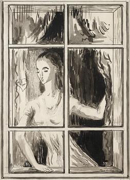 324. Per Krohg, The girl in the window.