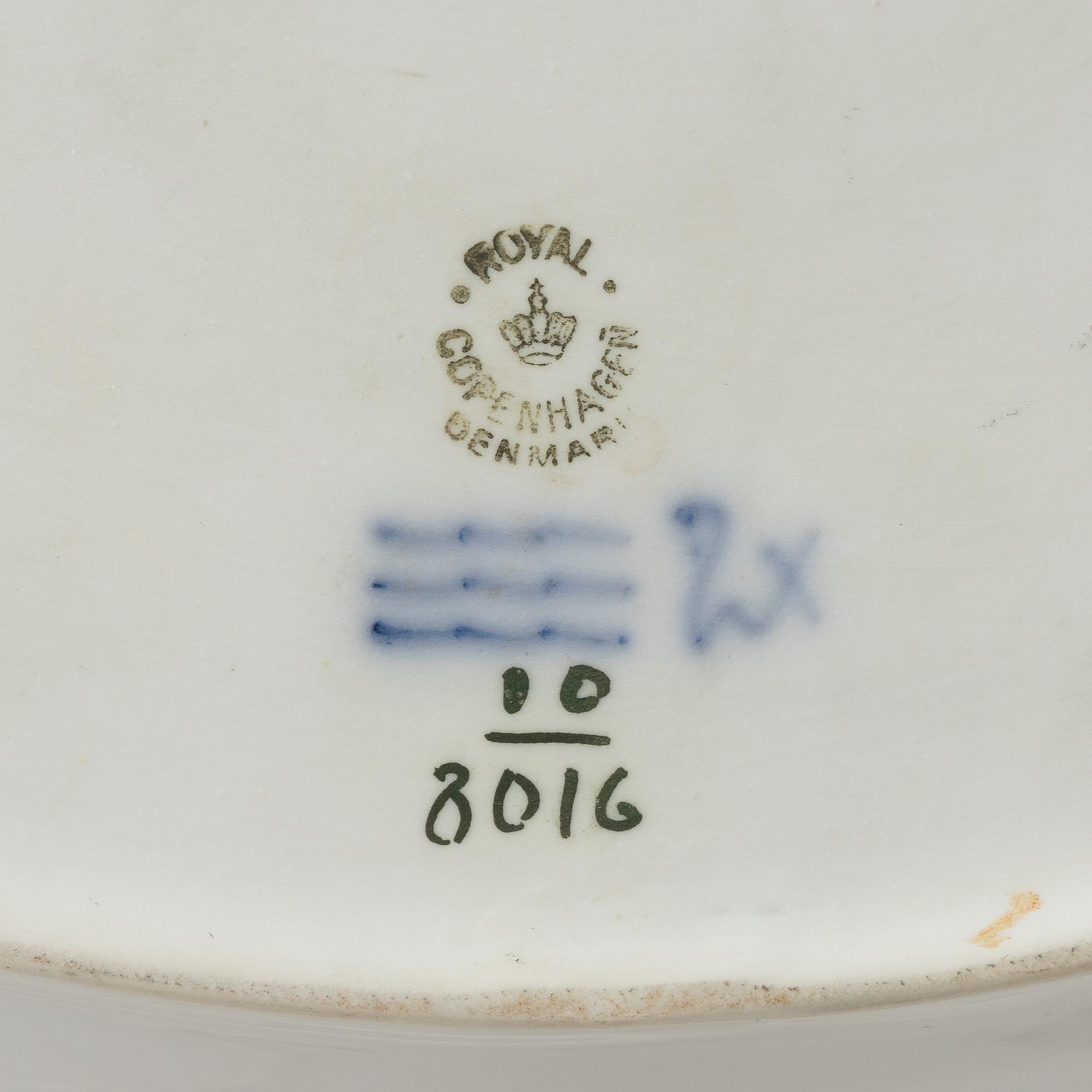 A 53-piece 'Blå Blomst' porcelain coffee service, Royal Copenhagen, Denmark.