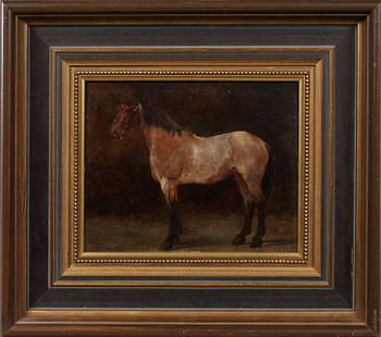 ÉDOUARD NIEUWENHUIS, olja på pannå, signerad och daterad 1859.