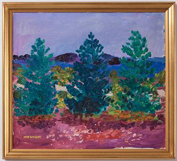 Inge Schiöler, "Sommarlandskap" (Summer landscape).