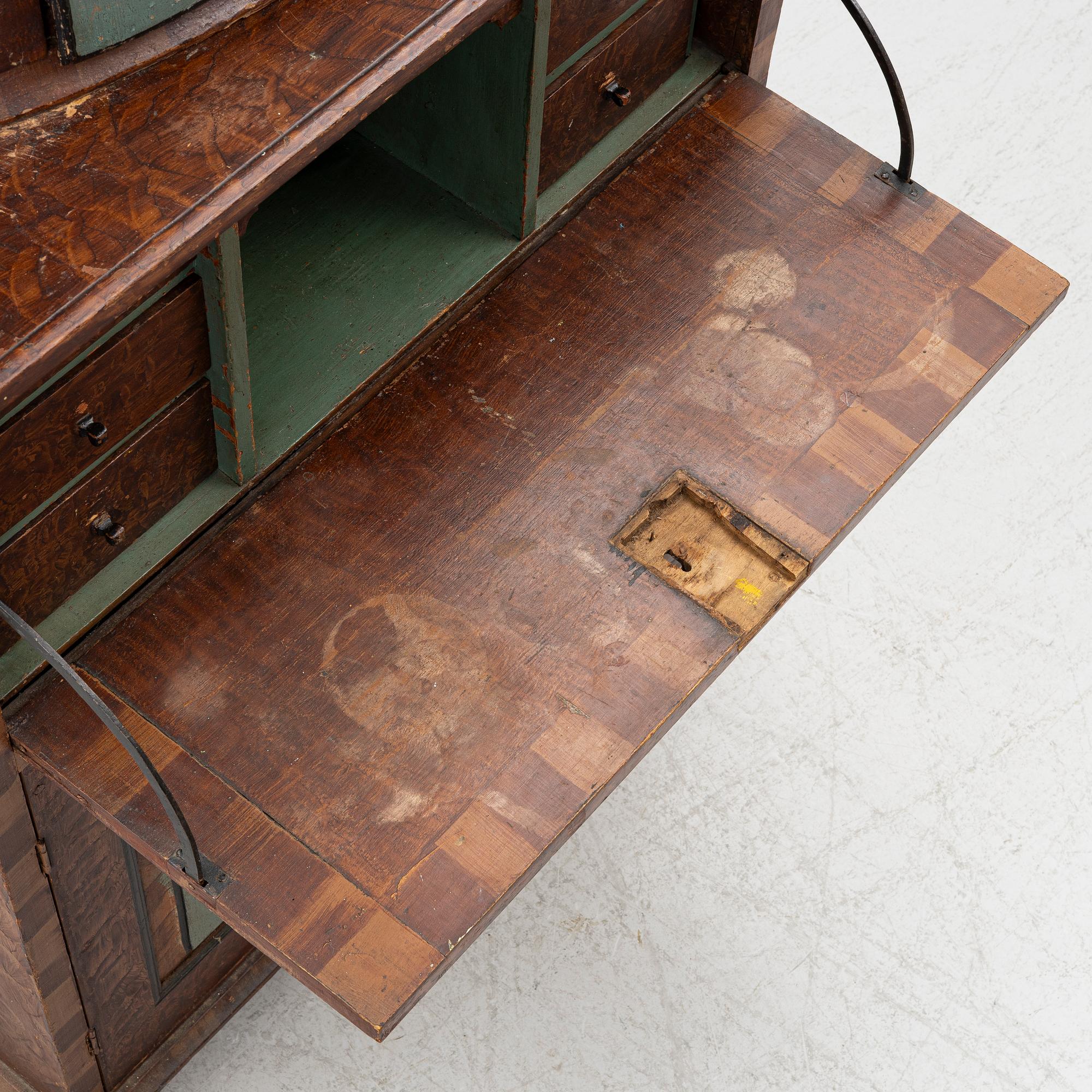 A corner cabinet, Värmland, 19th Century.