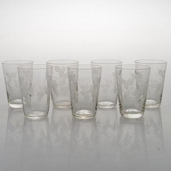 A 84-piece 'Savoy' glasswear, 1940s.