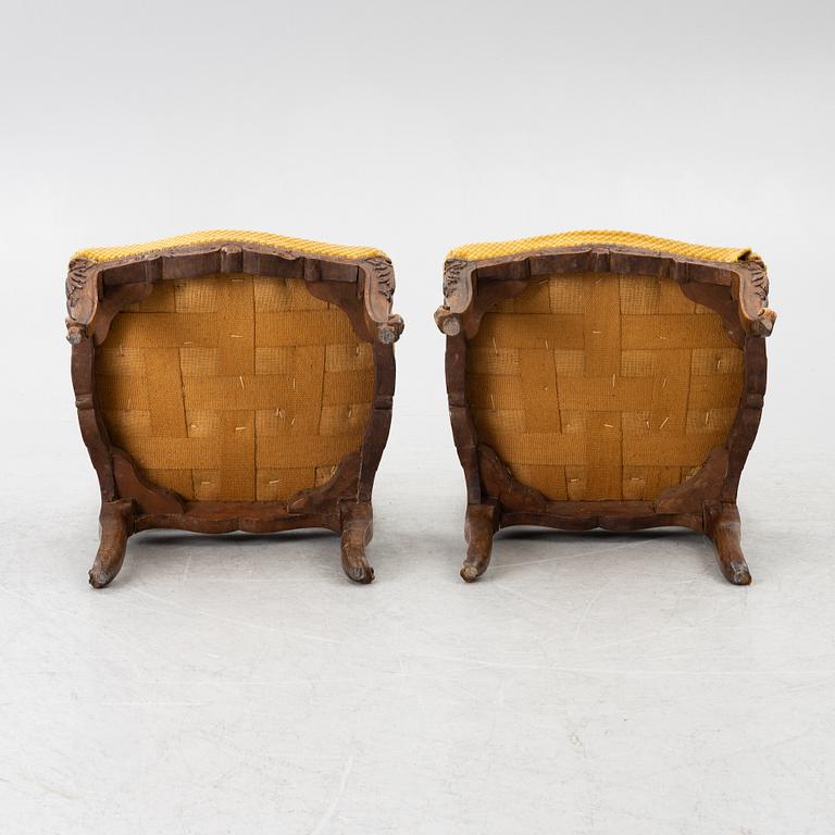 A pair of chairs, Louis XV, France, 18th century.