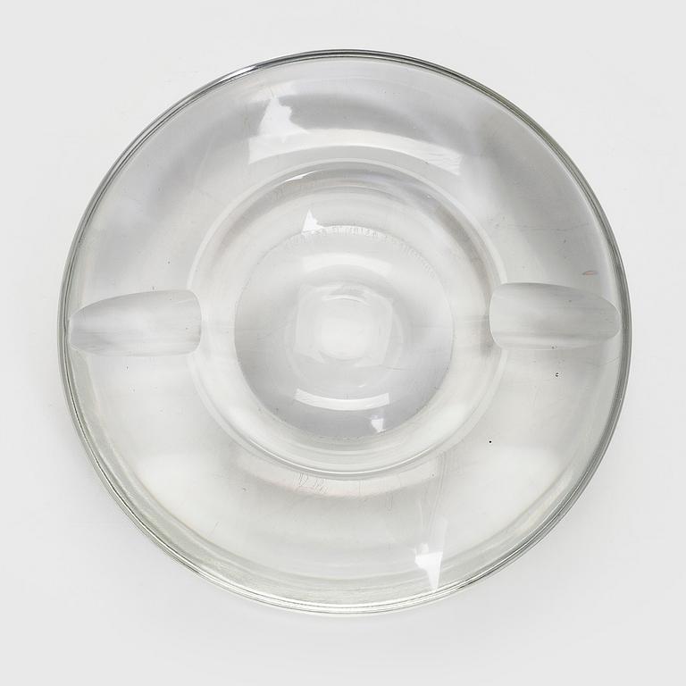Aimo Okkolin, an ashtray, "Flying saucer" signed Riihimäen Lasi Oy A. Okkolin.