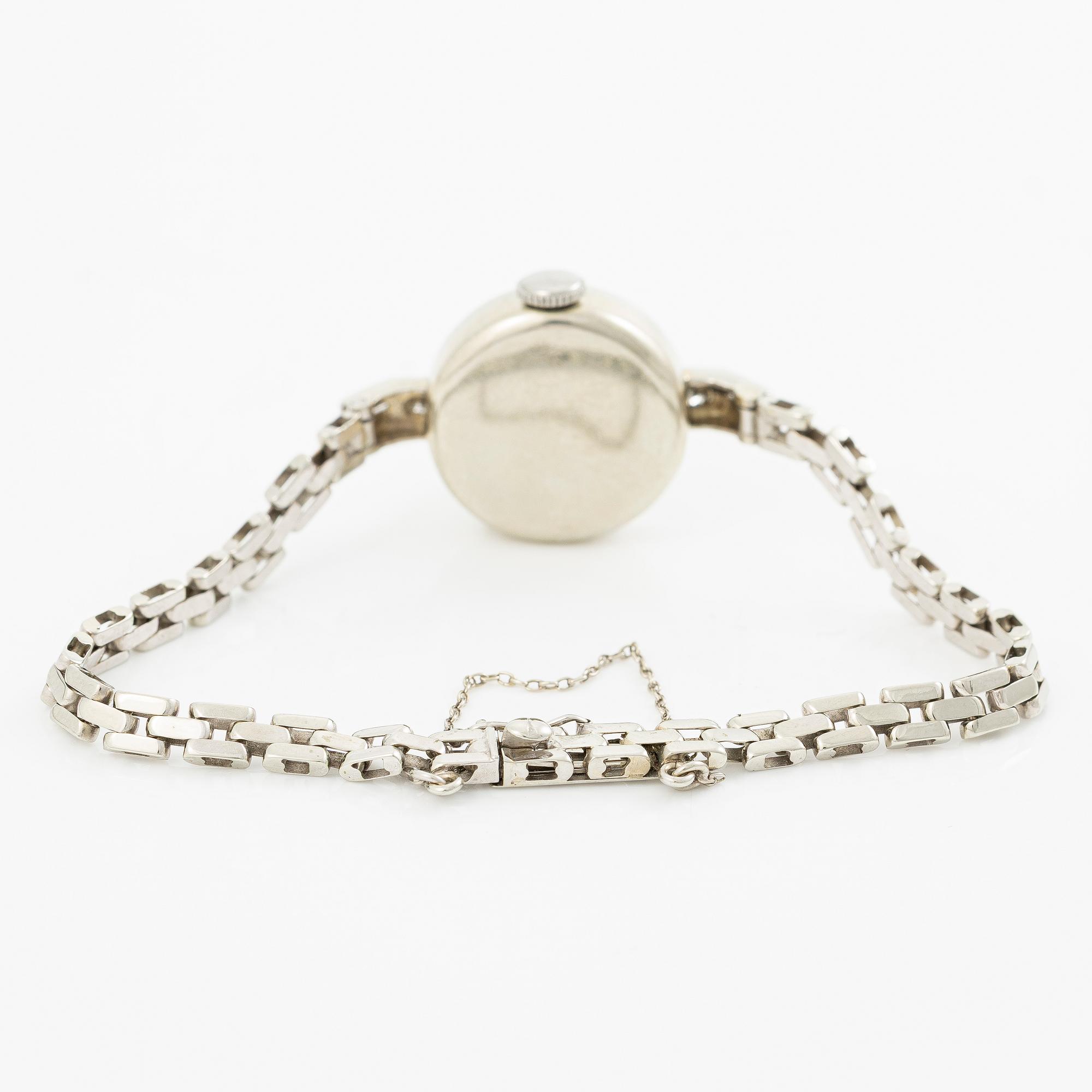 Ladies’ wristwatch, 18K gold/diamonds, 17.5 mm.
