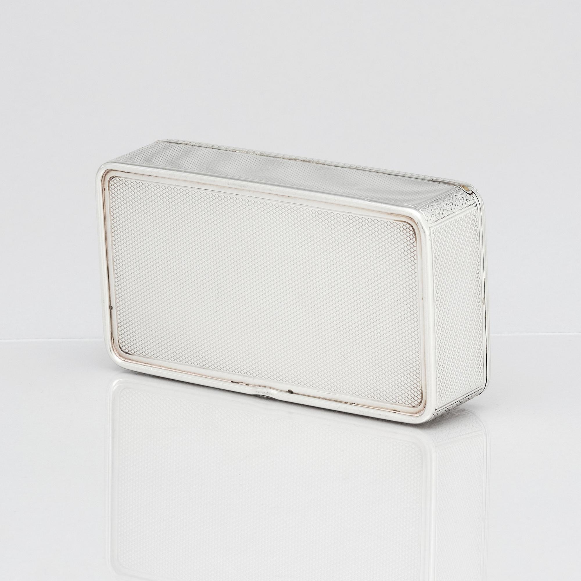 A russian silver box, unclear makers mark, assay master Victor Savinkov, Moscow, Russia, 1869.