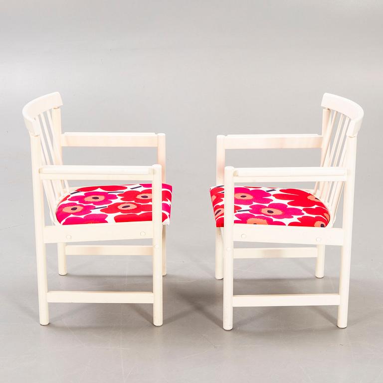 Armchairs, a pair of Sotka Lahti Finland 1960s.