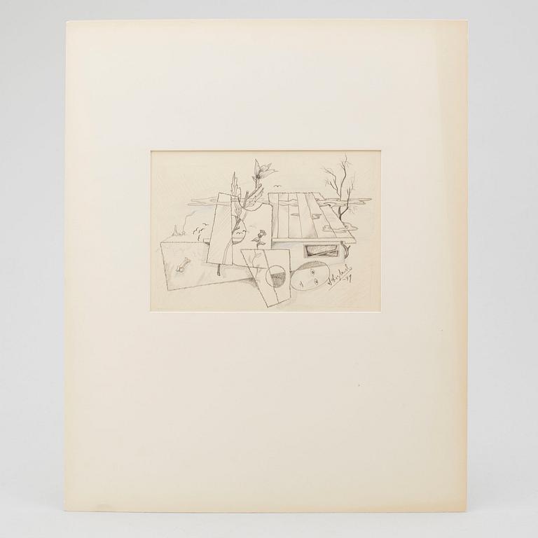 LARS ENGLUND, Pencil, signed and dated -49.