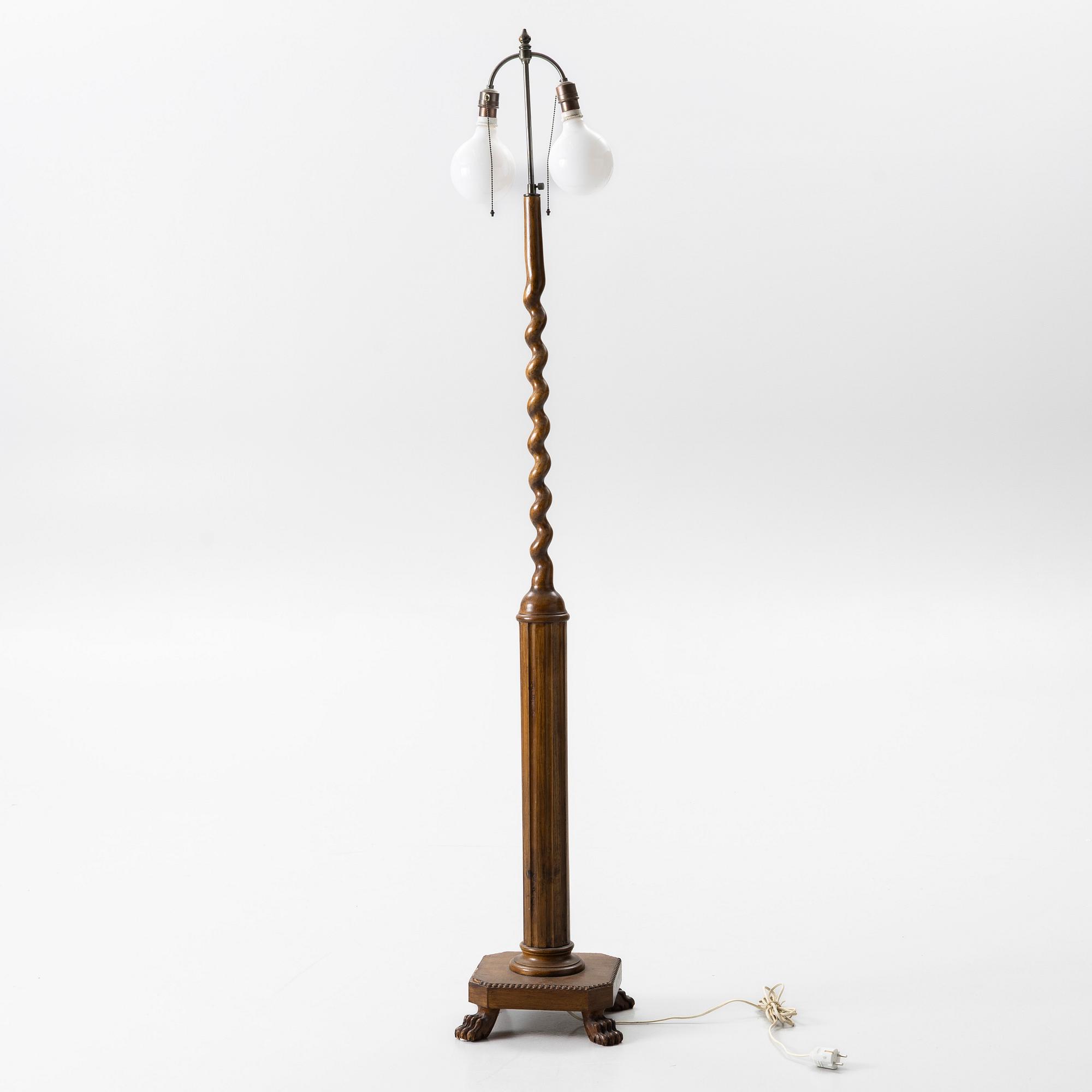 Floor lamp, 1930s-40s.