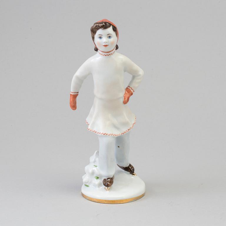 A early 20th century porcelain figurine from Russia.