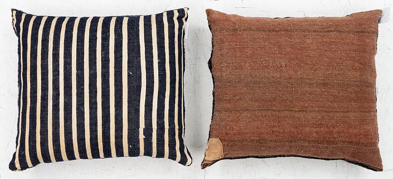 a pair of bags/cushions, Gendje, South Caucasus, c. 50 x 58 cm.