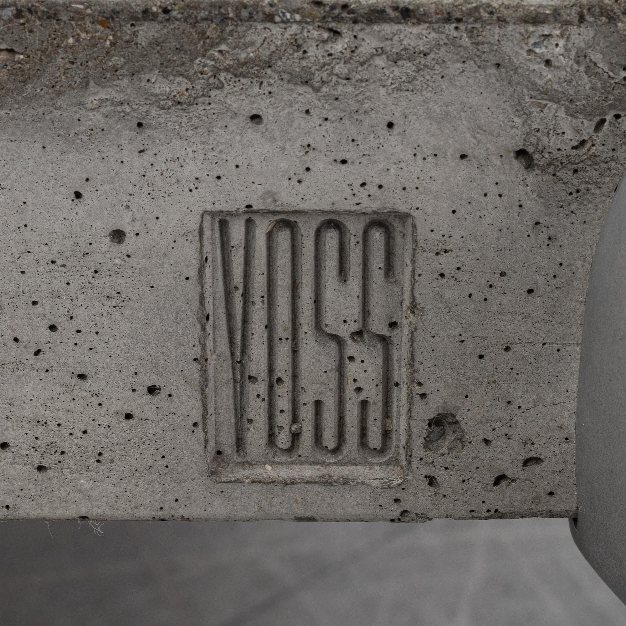 A concrete coffee table by Morten Voss, designed 1994.