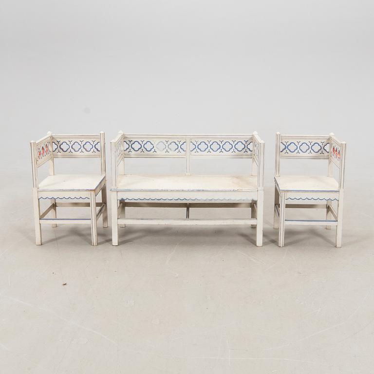 Barnmöbel 4 dlr omkring 1900.