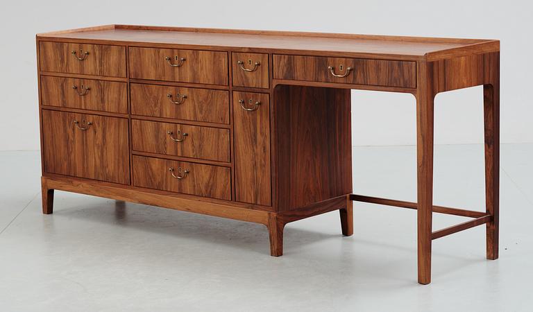 A Frode Holm palisander sideboard, Illums Bolighus, Denmark 1950's.