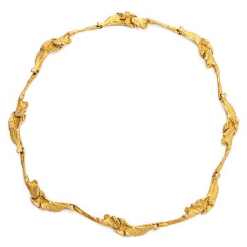 Björn Weckström, Collier, "Mariehand", 18K guld, Lapponia 1991.