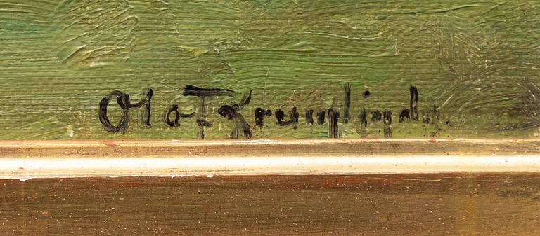 Olof Krumlinde, Forest Scene with a Stream.