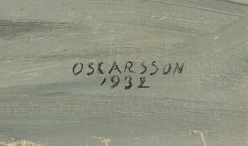 Bernhard Oscarsson, View towards Skeppsholmen, winter.