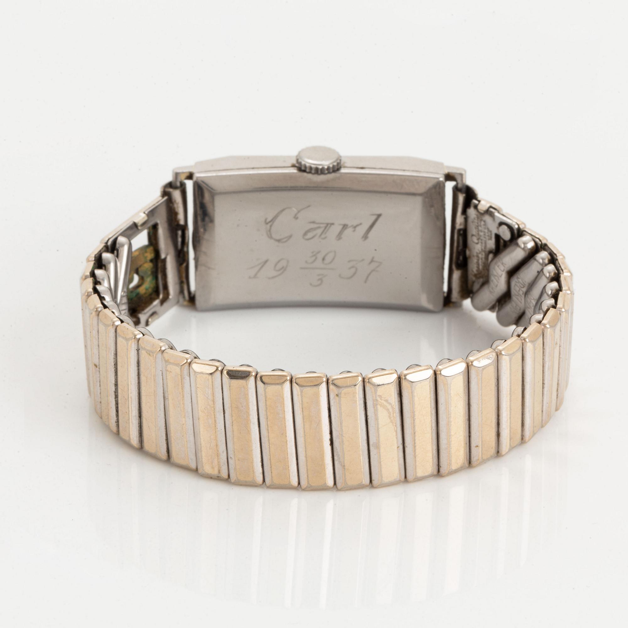 Omega, wristwatch, 19,5 x 31 mm.