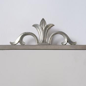 A Swedish Grace pewter mirror, Schreuder & Olsson AB, Stockholm, 1929.